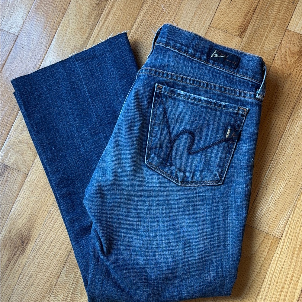Citizens Of Humanity Dark Blue Ankle Jeans